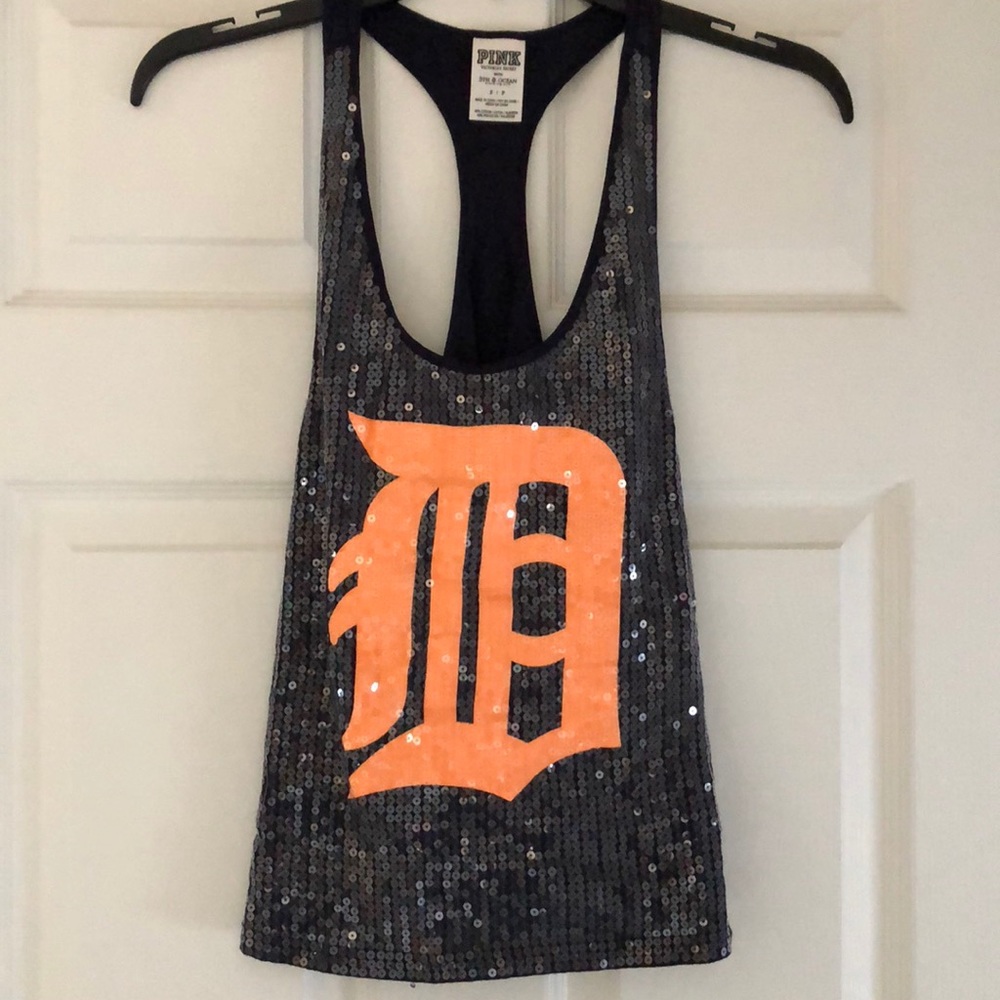 NWOT Victoria’s Secret PINK DETROIT tigers tank